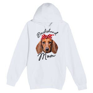 Cute Dachshund Doxie Wiener Dog Mom Premium Pullover Hoodie