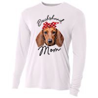 Cute Dachshund Doxie Wiener Dog Mom Cooling Performance Long Sleeve Crew