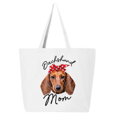 Cute Dachshund Doxie Wiener Dog Mom 25L Jumbo Tote