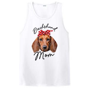 Cute Dachshund Doxie Wiener Dog Mom PosiCharge Competitor Tank