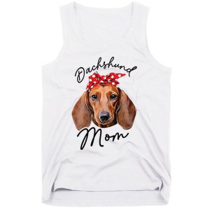 Cute Dachshund Doxie Wiener Dog Mom Tank Top