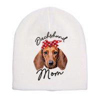 Cute Dachshund Doxie Wiener Dog Mom Short Acrylic Beanie