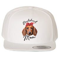 Cute Dachshund Doxie Wiener Dog Mom Wool Snapback Cap