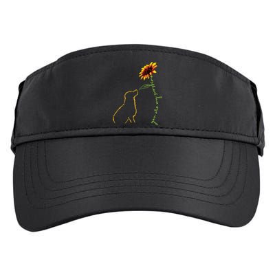 Cute Dog Dog Lover My Sunshine Labrador Retriever Adult Drive Performance Visor