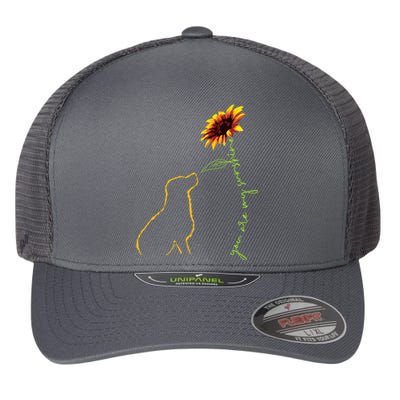 Cute Dog Dog Lover My Sunshine Labrador Retriever Flexfit Unipanel Trucker Cap