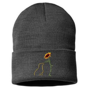 Cute Dog Dog Lover My Sunshine Labrador Retriever Sustainable Knit Beanie