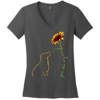 Cute Dog Dog Lover My Sunshine Labrador Retriever Women's V-Neck T-Shirt