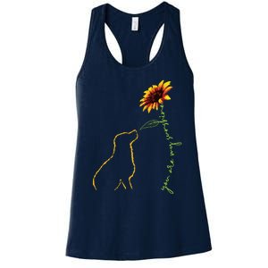 Cute Dog Dog Lover My Sunshine Labrador Retriever Women's Racerback Tank