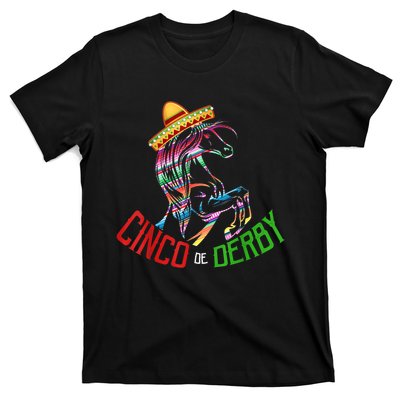 Cinco De Derby Mayo Sombrero Horse Race Kentucky Party T-Shirt