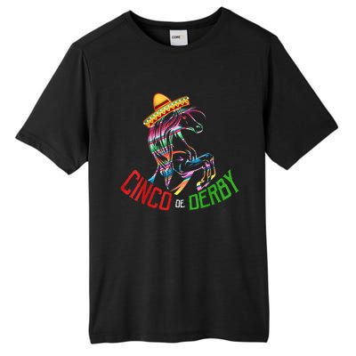 Cinco De Derby Mayo Sombrero Horse Race Kentucky Party Tall Fusion ChromaSoft Performance T-Shirt