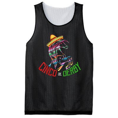 Cinco De Derby Mayo Sombrero Horse Race Kentucky Party Mesh Reversible Basketball Jersey Tank