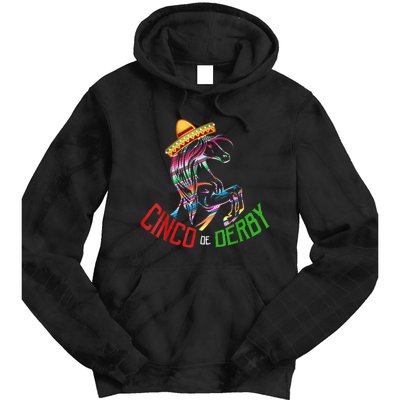 Cinco De Derby Mayo Sombrero Horse Race Kentucky Party Tie Dye Hoodie