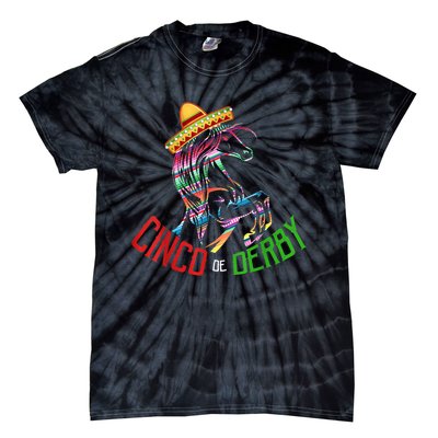 Cinco De Derby Mayo Sombrero Horse Race Kentucky Party Tie-Dye T-Shirt