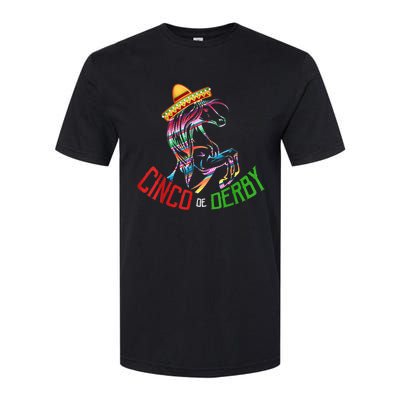 Cinco De Derby Mayo Sombrero Horse Race Kentucky Party Softstyle CVC T-Shirt