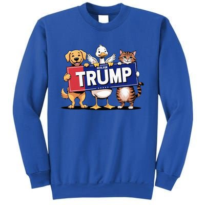 Cat Duck Dog Pets For Trump Sweatshirt