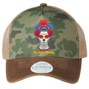 Celebrating Dia De Los Muertos Day Of The Day Legacy Tie Dye Trucker Hat