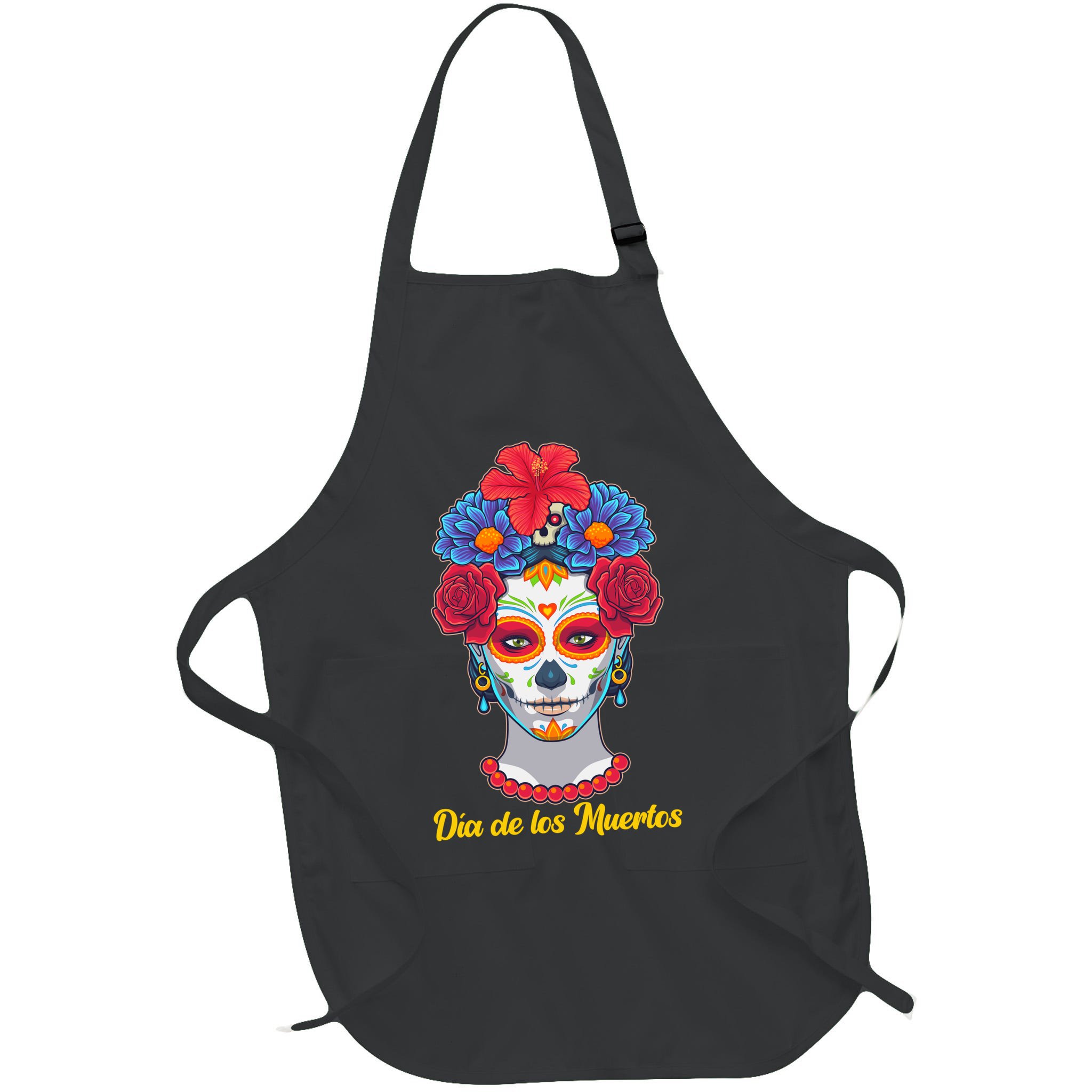 Celebrating Dia De Los Muertos Day Of The Day Apron