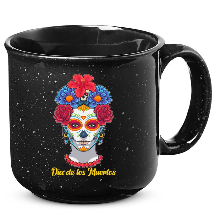 Celebrating Dia De Los Muertos Day Of The Day 15oz Campfire Ceramic Mug