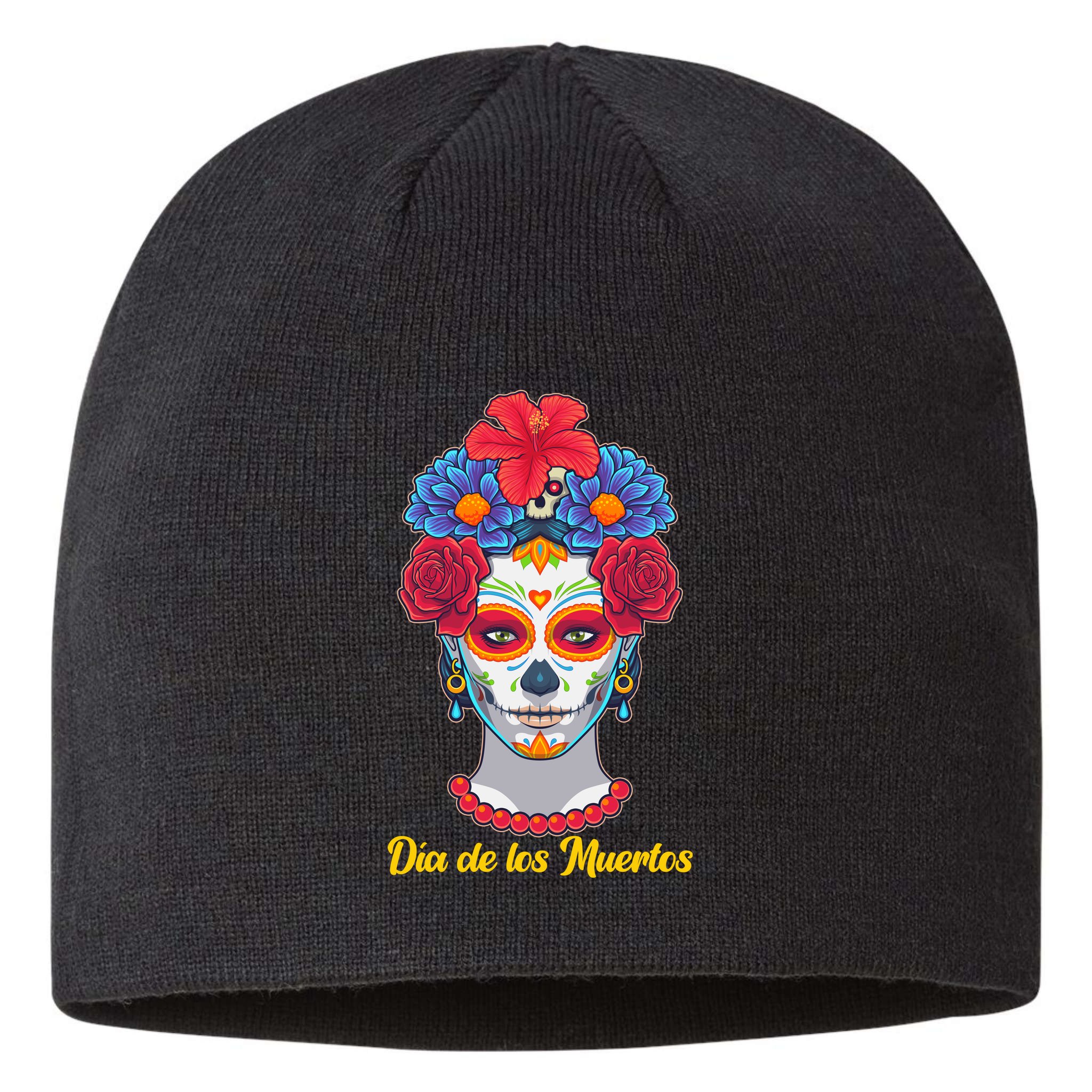 Celebrating Dia De Los Muertos Day Of The Day Sustainable Beanie