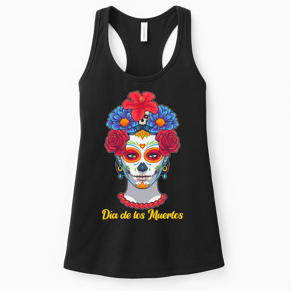 Celebrating Dia De Los Muertos Day Of The Day Womens Tank Top