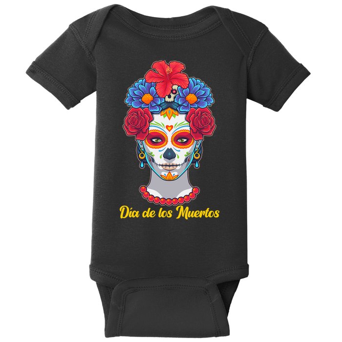 Celebrating Dia De Los Muertos Day Of The Day Baby Bodysuit