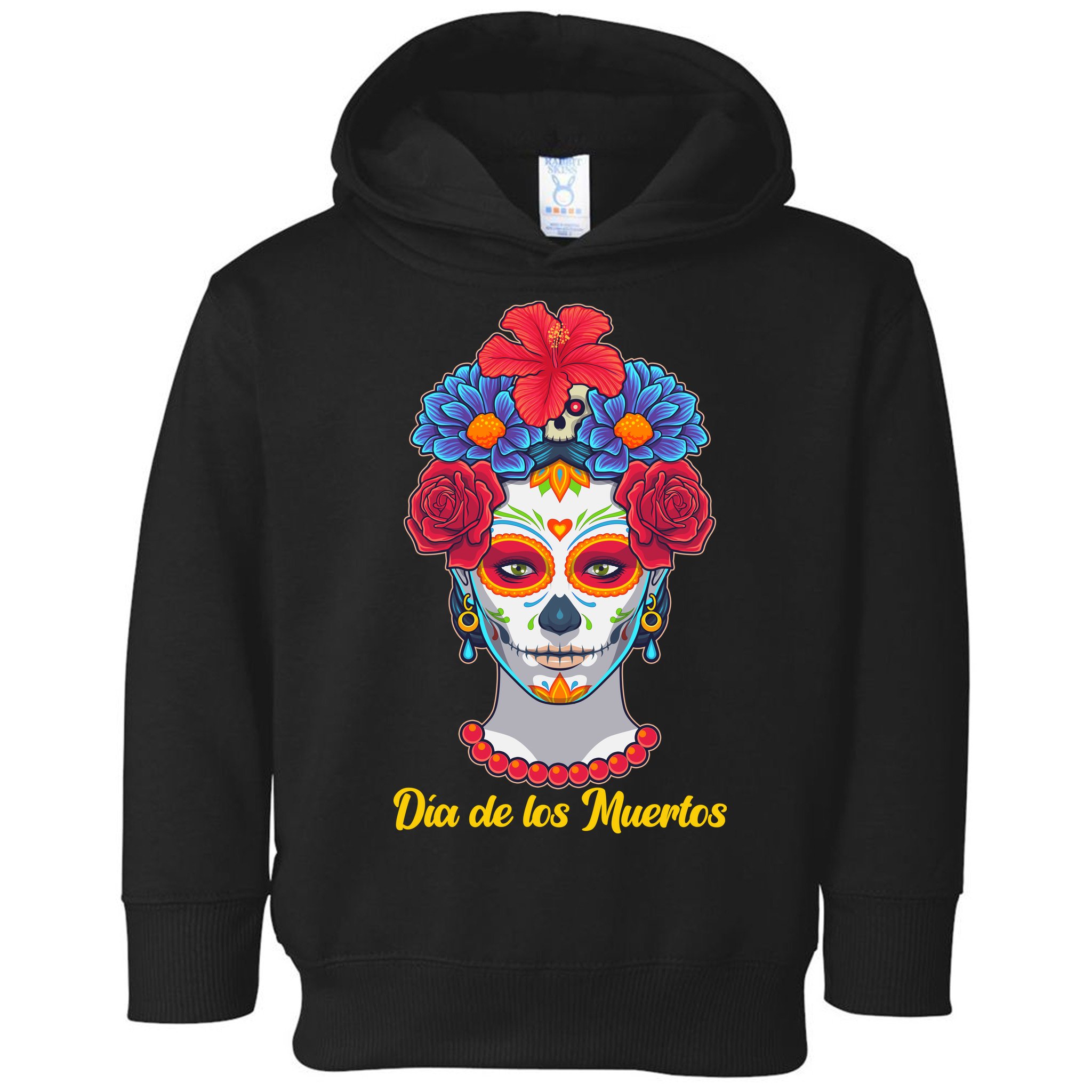 Celebrating Dia De Los Muertos Day Of The Day Toddler Hoodie