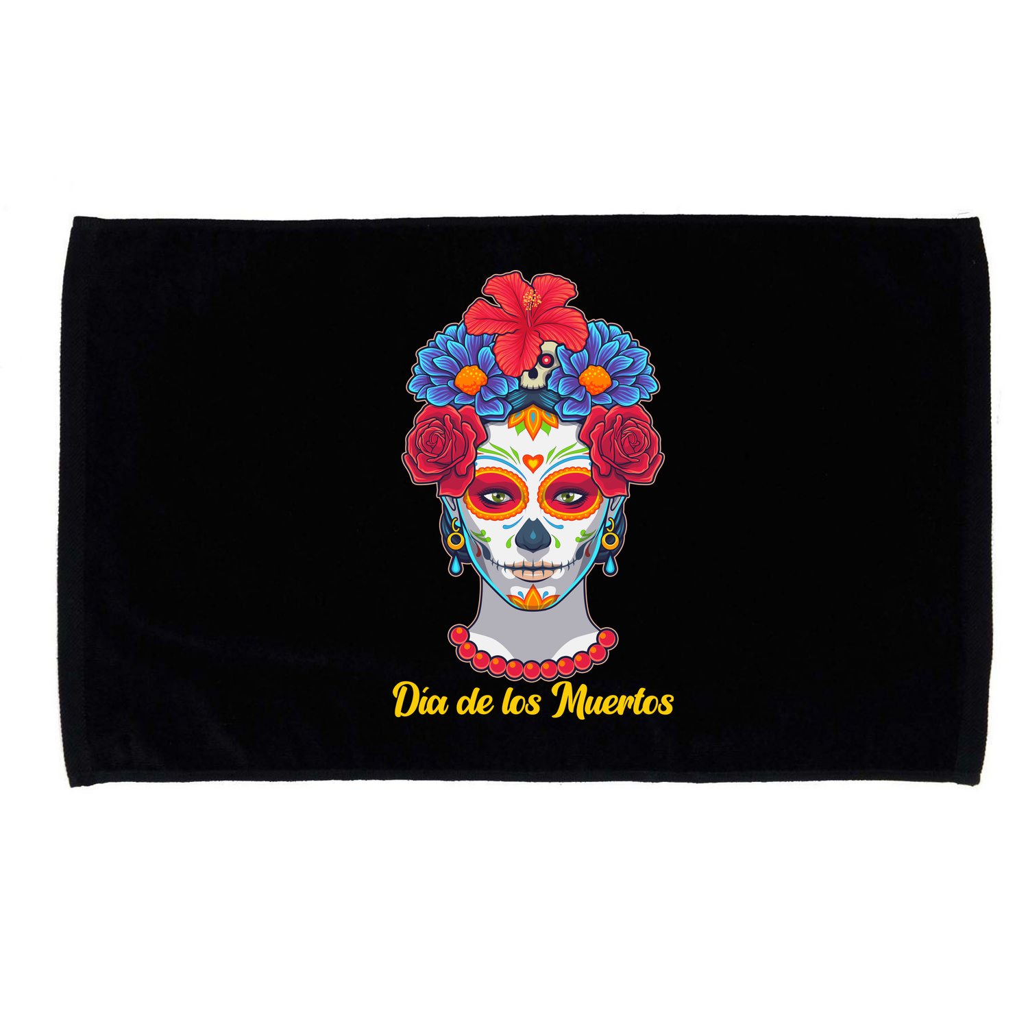 Celebrating Dia De Los Muertos Day Of The Day Microfiber Hand Towel
