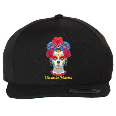 Celebrating Dia De Los Muertos Day Of The Day Wool Snapback Cap