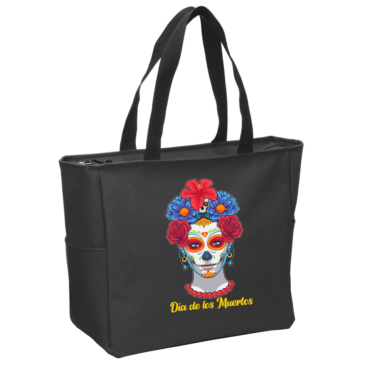 Celebrating Dia De Los Muertos Day Of The Day Zip Tote Bag