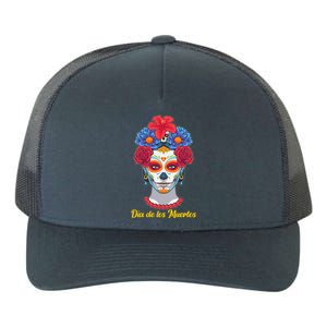 Celebrating Dia De Los Muertos Day Of The Day Yupoong Adult 5-Panel Trucker Hat