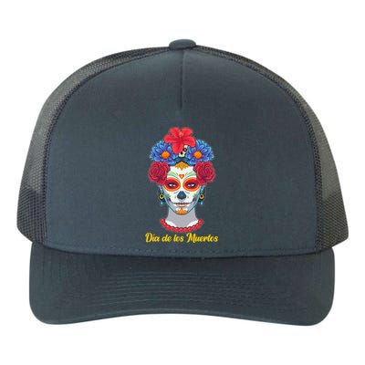 Celebrating Dia De Los Muertos Day Of The Day Yupoong Adult 5-Panel Trucker Hat