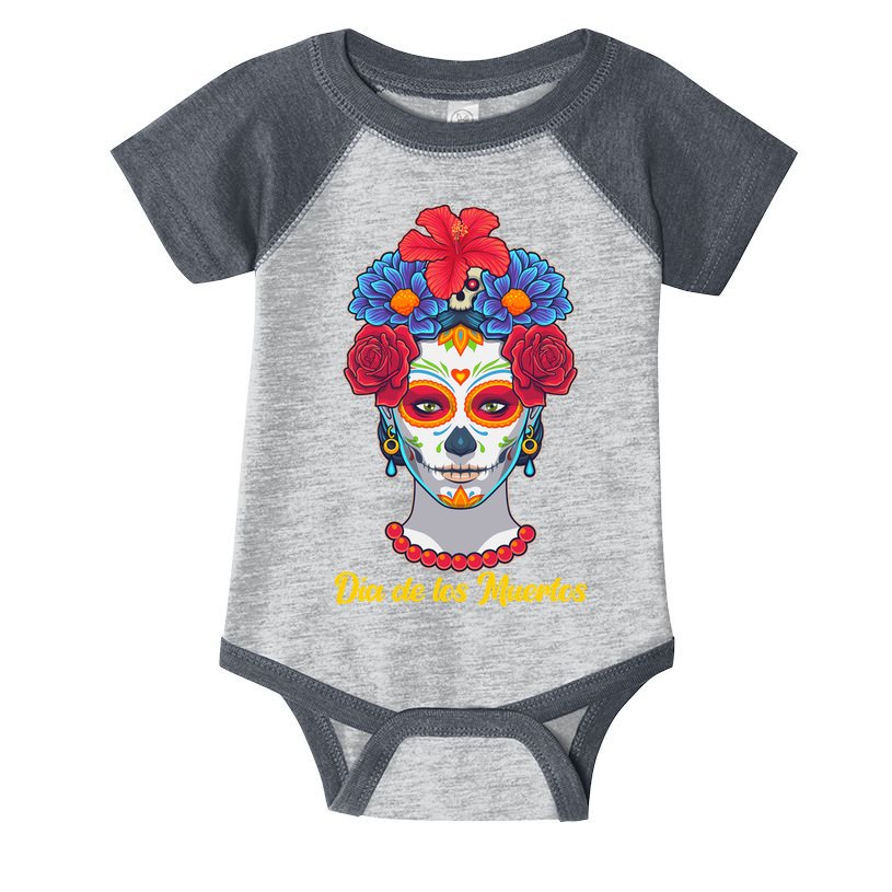 Celebrating Dia De Los Muertos Day Of The Day Infant Baby Jersey Bodysuit
