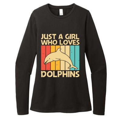 Cool Dolphin Design For Ocean Animal Dolphin Lover Womens CVC Long Sleeve Shirt