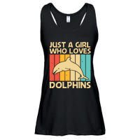 Cool Dolphin Design For Ocean Animal Dolphin Lover Ladies Essential Flowy Tank