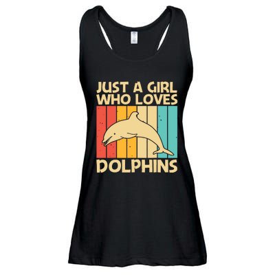 Cool Dolphin Design For Ocean Animal Dolphin Lover Ladies Essential Flowy Tank