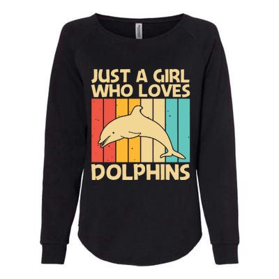 Cool Dolphin Design For Ocean Animal Dolphin Lover Womens California Wash Sweatshirt