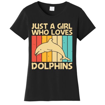 Cool Dolphin Design For Ocean Animal Dolphin Lover Women's T-Shirt