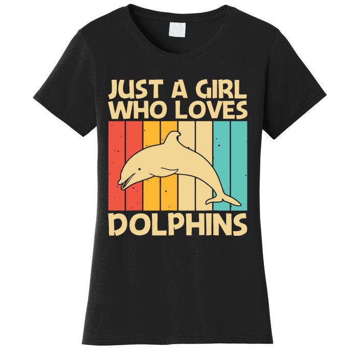 Cool Dolphin Design For Ocean Animal Dolphin Lover Women's T-Shirt