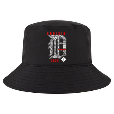 Cruisin Detroit D Woodward Avenue Ave 2024 M1 Cool Comfort Performance Bucket Hat