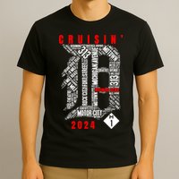 Cruisin Detroit D Woodward Avenue Ave 2024 M1 T-Shirt