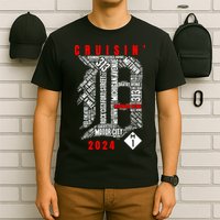 Cruisin Detroit D Woodward Avenue Ave 2024 M1 T-Shirt
