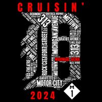 Cruisin Detroit D Woodward Avenue Ave 2024 M1 T-Shirt