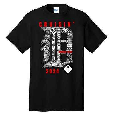 Cruisin Detroit D Woodward Avenue Ave 2024 M1 Tall T-Shirt