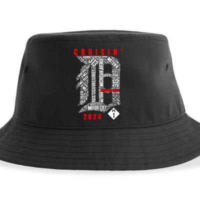 Cruisin Detroit D Woodward Avenue Ave 2024 M1 Sustainable Bucket Hat