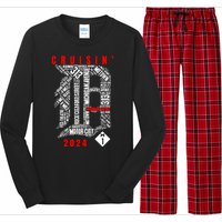 Cruisin Detroit D Woodward Avenue Ave 2024 M1 Long Sleeve Pajama Set