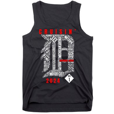 Cruisin Detroit D Woodward Avenue Ave 2024 M1 Tank Top