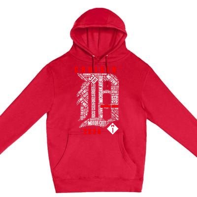 Cruisin Detroit D Woodward Avenue Ave 2024 M1 Premium Pullover Hoodie