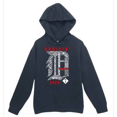 Cruisin Detroit D Woodward Avenue Ave 2024 M1 Urban Pullover Hoodie