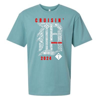 Cruisin Detroit D Woodward Avenue Ave 2024 M1 Sueded Cloud Jersey T-Shirt