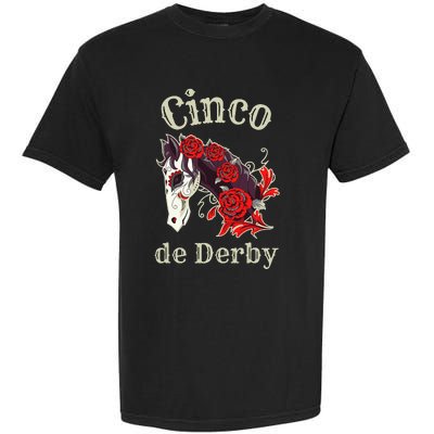 Cinco de Derby Horse Racing Garment-Dyed Heavyweight T-Shirt